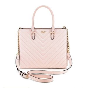 Victoria’s Secret Pink V-Quilt Pebbled Crossbody Handbag